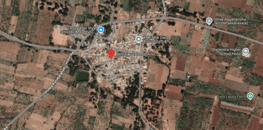 Map showing office location in Holur